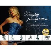  AdultBodyArt Naughty Pin-Up Tattoo Set 