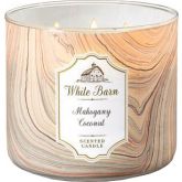 Bath & Body Works Geurkaars White Barn Mahogany Coconut