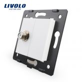 Livolo Module Satelliet TV Aansluiting Enkelvoudig Wit