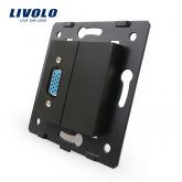 Livolo Module VGA Female Aansluiting Enkelvoudig Zwart