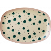 Rice Ovaal Bord Melamine Watercolor Splash Print