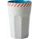 Rice Beker Melamine Snowflake Tall