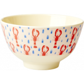 Rice Schaaltje Melamine Lobster Print Small