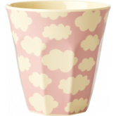Rice Beker Melamine Cloud Pink