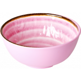 Rice Kom Melamine Swirl Print Pink