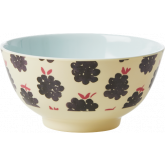 Rice Schaaltje Melamine Blackberry Print