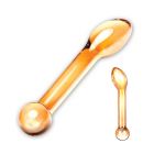 Glas Honey Dripper Glazen Anal Slider Oranje 17 cm