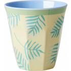 Rice Beker Melamine Leaves & Flower