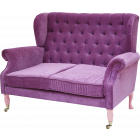 Rice Sofa Pink Soft Pink Legs