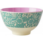 Rice Schaaltje Melamine Fern & Flower Print Small