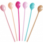 Rice Latte Lepels Melamine Life Is Better In Colors Set 6 Stuks