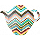 Rice Theetip Melamine Zig Zag Print