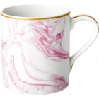 Rice Beker Porselein Marble Print Pink
