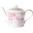 Rice Theepot Porselein Marble Print Pink