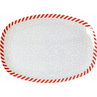 Rice Ovaal Bord Melamine Snowflake Print