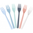 Rice Gebaksvorkjes Melamine Happy 21st Colors Set 6 Stuks