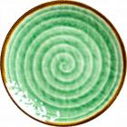 Rice Bord Melamine Swirl Print Green