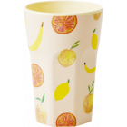 Rice Beker Melamine Happy Fruits Tall