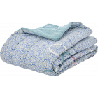 Rice Quilt  Small Flower Print Blue